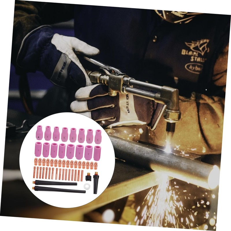 SHINEOFI 1 Set Welding Torch Accessories for Includes Ceramic Nozzles