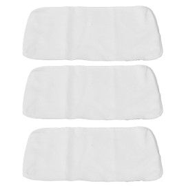 banapoy 3Pcs 4 Capas Algodn Orgnico Sin Blanquear para El Aceite Ricino Pack, Almohadillas Reutilizables de Aceite de Ricino para Compresas Calientes 