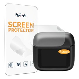 Frgnie Pack of 6 Screen Protectors Compatible with JBL Tour Pro 3 Headphones Display, HD Bubble-Free Screen Protector for Intelligent Charging Box