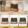 Fireplace Flame Diffuser & Himalayan Salt Lamp, 8 Colors Aromatherapy
