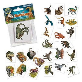 Lutz Mauder 24 Mini Tattoos DINOS & T-REX Dinosaur Gift Tattoo Children's Tattoos