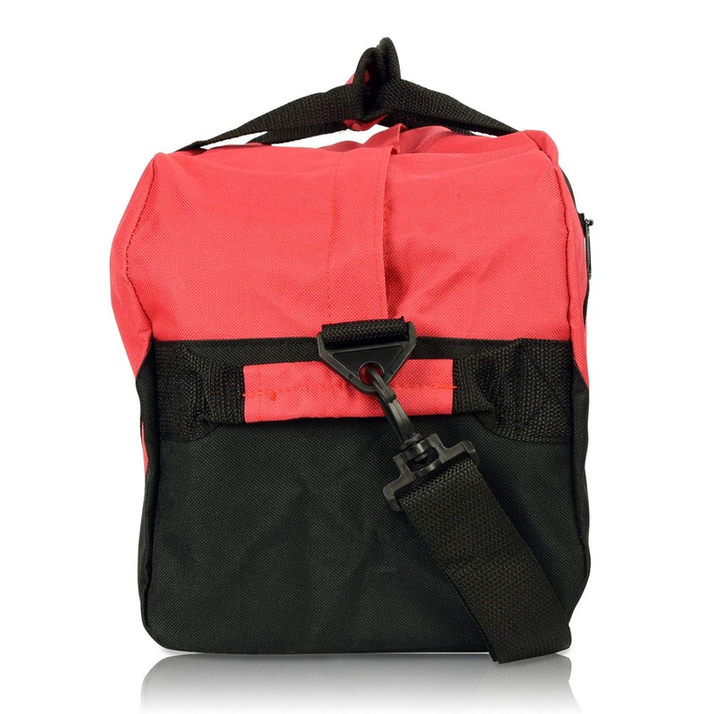 Dalix 18'' Two Tone Duffle Bag in Red Medium