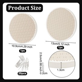 OLYCRAFT 2pcs Honeycomb Ceramic Soldering Boards with 20pcs Stainless Steel Needles Round Soldering Honeycomb Panel Jewelry Making Tools Set for Melting Casting Gold Tools Jewelry Soldering
