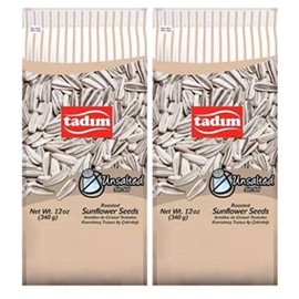 Tadim Unsalted Roasted Sunflower Seeds 12 oz Pack of 2 From Turkey