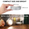 LUXSWAY LED Puck Lights Tap Light, Battery Operated Mini Push