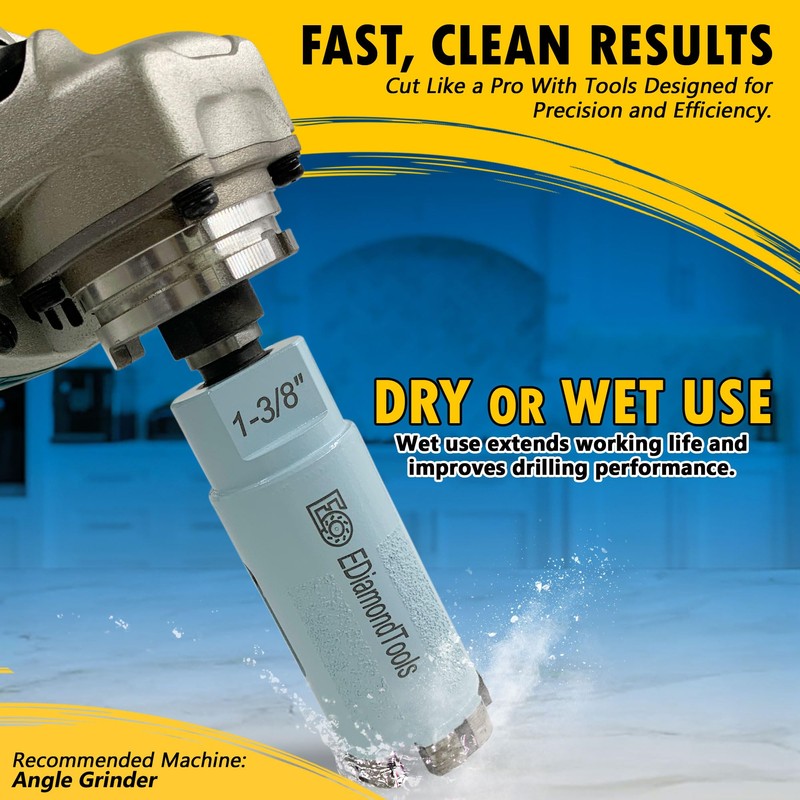 3-1/2" High Performance Diamond Core Bit for Natural/Engineered Stones, 2"