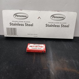Personna Stainless Steel Double Edge Razor Blades, 100 Blades