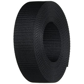 TRUSCO TNB255-BK Nylon Flat Belt, Black, 1.2t x 25mm x 5m (2.65 lbs x 0.98 inches x 16.4 feet)