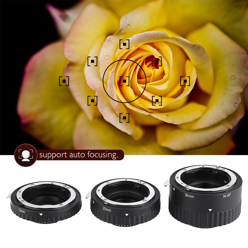 Mcoplus Auto Focusing Macro Extension Lens Tube 12mm+20mm+36mm for Nikon