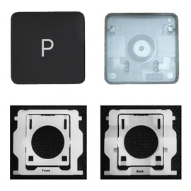 CTBDZ Individuelle Tastenkappe mit Scharnier Ersatz für (M1 M2) MacBook Pro A2141 A2251 A2289 A2338 A2442 A2485, Ersatz für MacBook Air A2179 A2337 A2681 Tastatur-Tastenkappe (P-Taste)