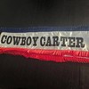 OAEUQ Carter - Cinturón plisado rojo y azul, cinta de