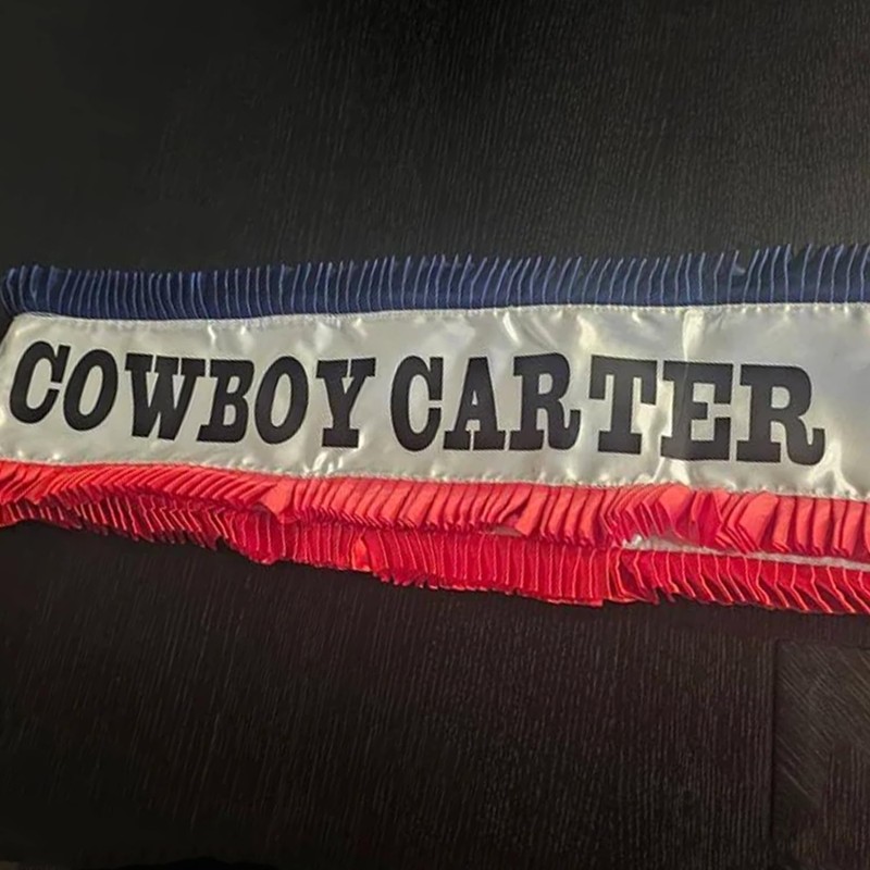 OAEUQ Carter - Cinturón plisado rojo y azul, cinta de