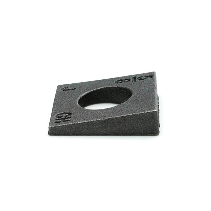 Beveled Square Washers in Plain Malleable Iron - 3/8" -