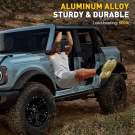 4 Pcs Aluminum Alloy Grab Handles for Ford Bronco 2021-2024, Front and Rear Roll Bar Handles for 2-Door & 4-Door Models,for Ford Bronco Accessories