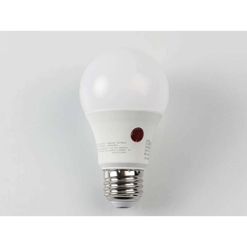 Maxlite Non-Dimmable 9W 2700K Dusk to Dawn A19 LED Bulb,