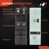 A-Premium Master Power Window Switch Compatible with Infiniti EX35 2008-2012,