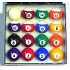 POOL BALLS SPOTS & STRIPES 1 1/2" (3.81cm) SMALL BALLS