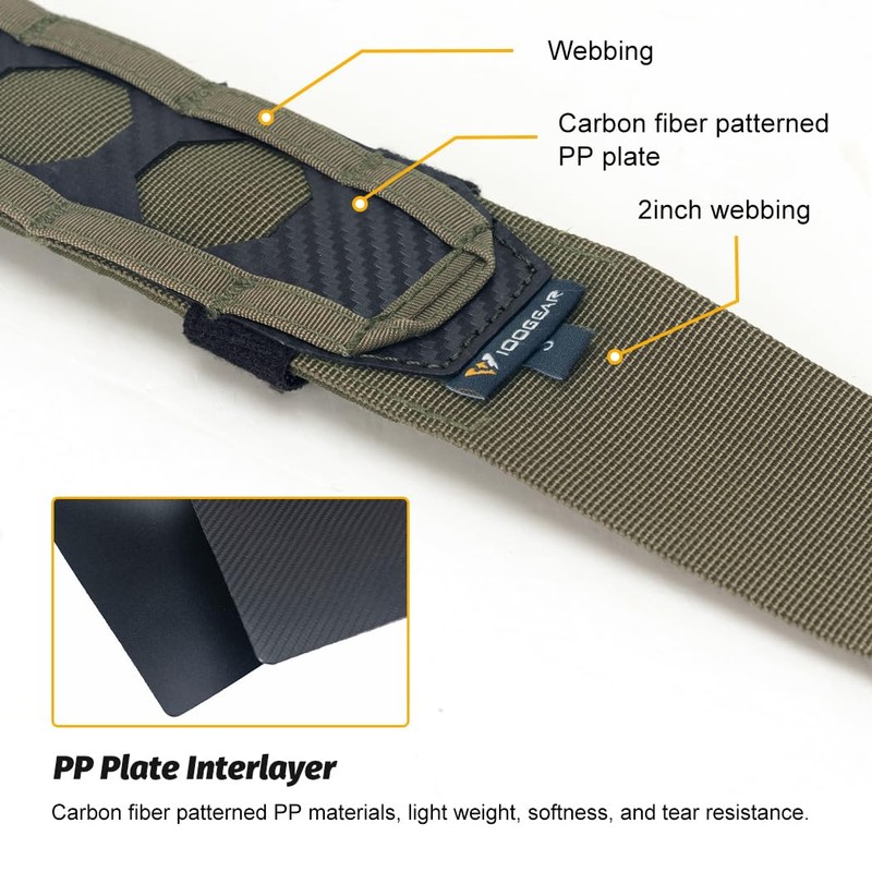 IDOGEAR Tactical Belt 2 Inch Quick Release Rigger Combat Belt