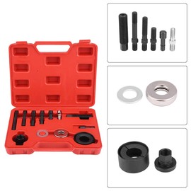 KIMISS Pulley Puller Remover Installer Set Power Steering Generators Pulley Puller Installer Set 12 Pieces