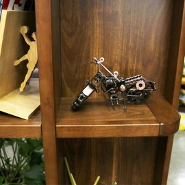 OTOTEC Motorcycle Sculpture Metal Artwork Model Ornament Art Sculptures Collector Gift Home Study Room Decoration