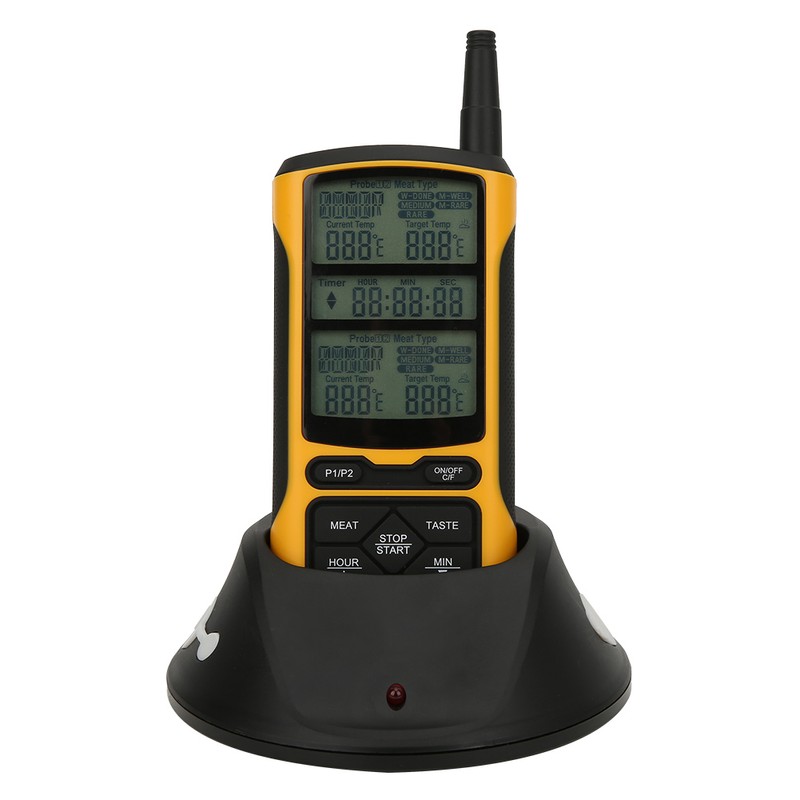 Dual Probe Wireless Transmission BBQ Thermometer Food Thermometer Kitchen Cooking