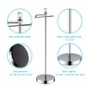 Toilet Paper Holder Stand (with Reserve Function) Free Standing Toilet