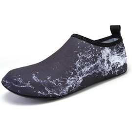 Zapatos de Agua de Hombre y Mujer ,Zapatos para Deportes Acuáticos, Yoga Zapatillas Acuáticas,Secado Rápido Calcetines como Descalzado,Deportivos para Paseo Playa Natación Buceo Surf (Olas, Adulto, 26.0 cm, Medición (rango), Sistema tallas calzado JP, 26