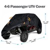 UTV Cover Waterproof Heavy Duty 4-6 Seater Cover Black Oxford