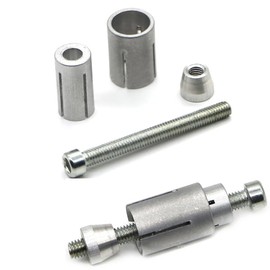 YehVeh 2 Pack Motorcycle Bar End Mounting Screw Set Universal 13mm-24mm Handlebar Expansion Screws for 7/8'' Handle Bar Grip End Caps Silder Plug Side Mirror Electric Dirt Bike Scooter Silver