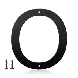 6 Inch House Numbers and Metal Letters for Outdoor Signs, House Numbers for Outside, Aluminum Address Letters and Numbers for Door, Mailbox, Garden, Perfect for Home or Office (Letter O)