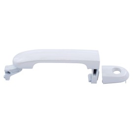 MOTOKU White Exterior Door Handle with Keyhole for Nissan Versa 2007-2012 Tiida 2007-2017 Outer Outside Front Left Driver Side