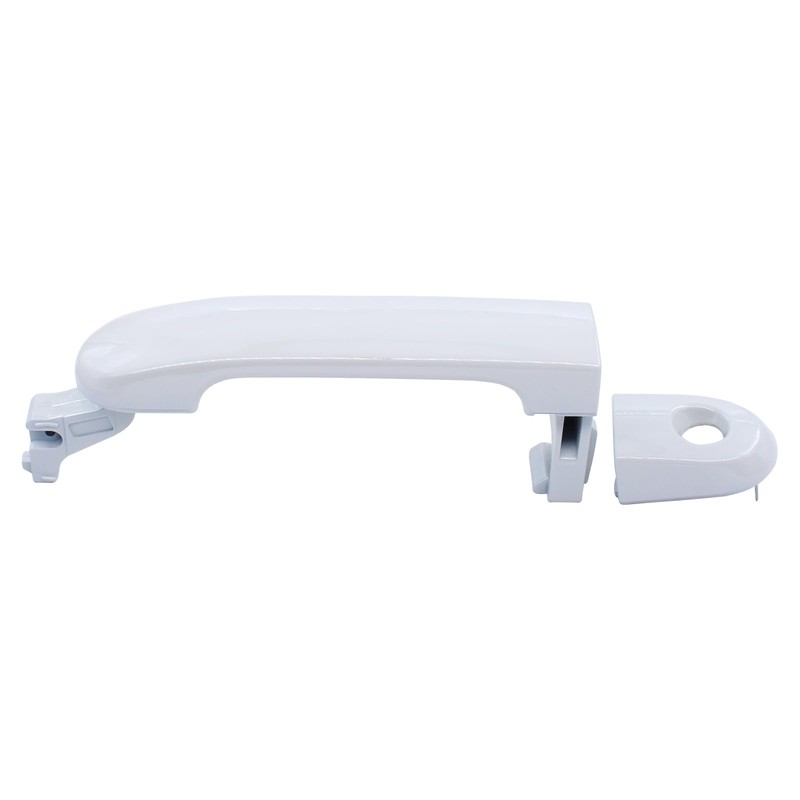 MOTOKU White Exterior Door Handle with Keyhole for Nissan Versa