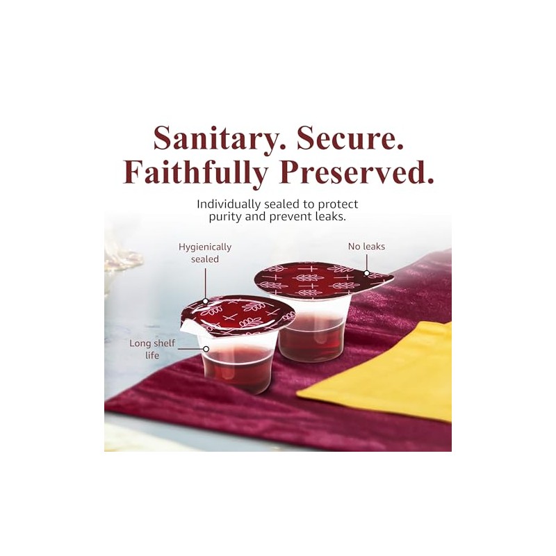 Prefilled Communion Cup and Wafer Set - Box of 100