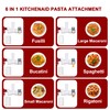 KRISVI 6 in 1 Pasta Attachment for Kitchenaid Stand Mixer,