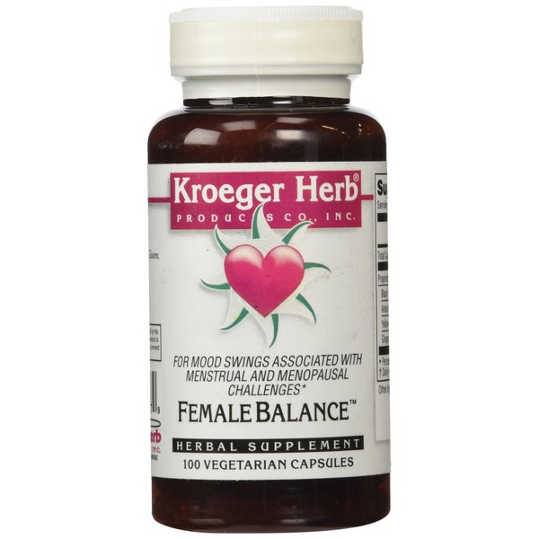 Kroeger Herb Female Balance Capsules, 100 Count