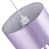 Modern and Eye-Catching Lilac Satin Fabric Pendant Light Shade with