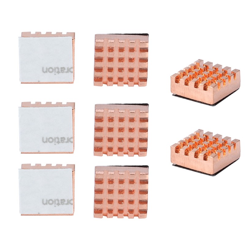8PCS Pure Copper RAM Heat Sink Cooling Fin Heatsink for