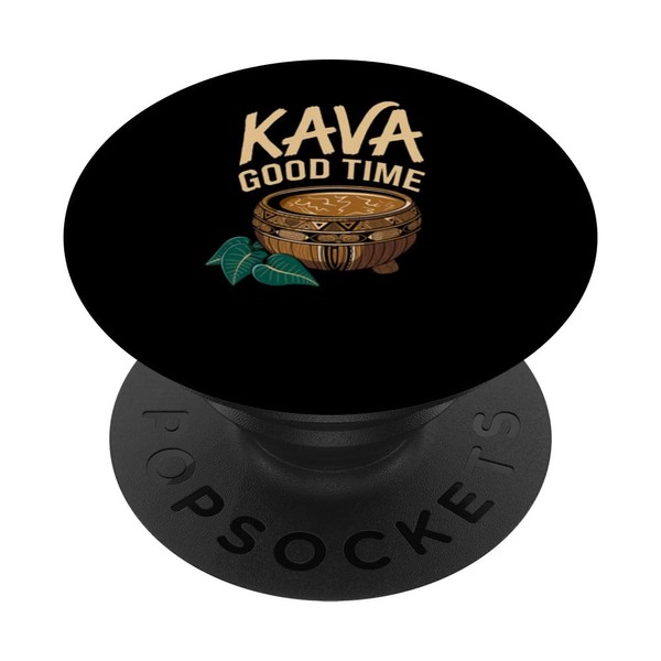 Rooted Kava Leaf Kava Bowl PopSockets Sticky PopGrip