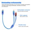 Unbranded 4Pcs RCA Y Splitter Audio Jack Cable Adapter 1