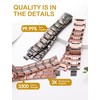 Feraco 3X Strength Copper Bracelets for Men Magnetic Bracelet with