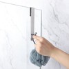 Simtive Extended Shower Door Hooks (10-Inch), Over Door Hooks for