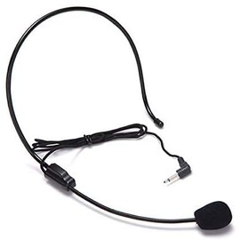 Voice Amplifier, 3.5mm Wired Condenser Headset Microphone, Flexible Wired Boom Conference Voice Speaker, Coach, Tour Guide, Presentation, Headset Microphone
