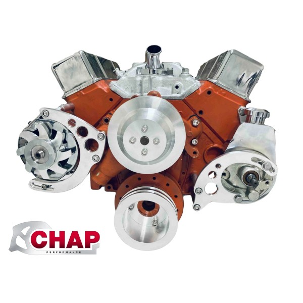 Chap Performance Small Block Chevy Alternator & Power steering Brackets