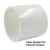 Seimneire PVC Pipe Coupling Adapter Pipe Fitting Connector, 2" White