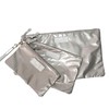 lemonbella Medium Carly Trio Pouch Set 3 Nylon Quilted Metallic