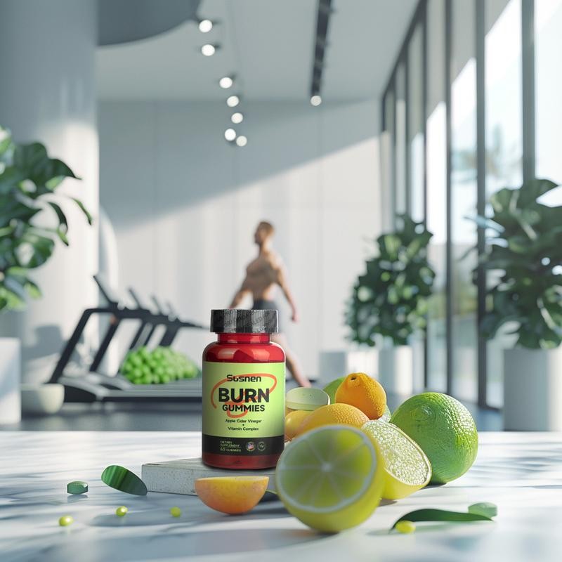 BURN-Gummies -Dietary Supplement - Apple Cider Vinegar and Lactobacillus -