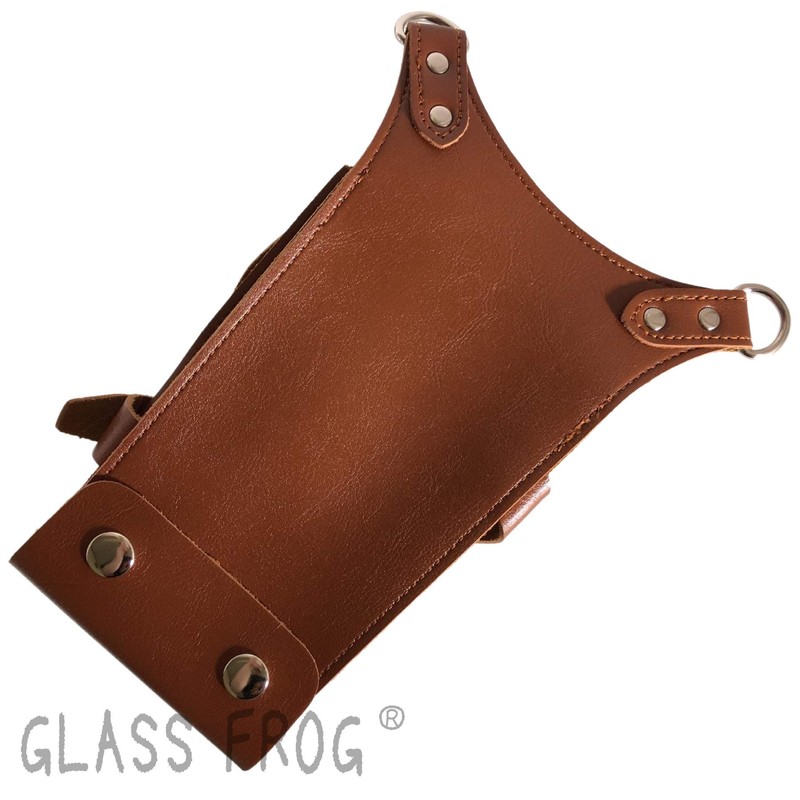 GLASS FROG Scissor Case, 6 Pieces, PU Leather, Storage Capacity,