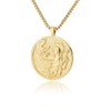 Athena Artemis Hecate 18K Gold Plated Necklace,Greek Mythology Necklace,Gold Medallion
