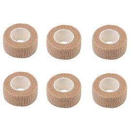 6 Pcs Finger Tape, Coban Tape, Compression Tape, Bandage Tape, Tape for Protect Finger and Wrist Veterinary Treatment Protective Furniture 2.5cm Wide X 4m Long (Skin Color)