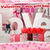 24 Pcs Valentines Day Gift Bag Valentines Kraft Paper Bags